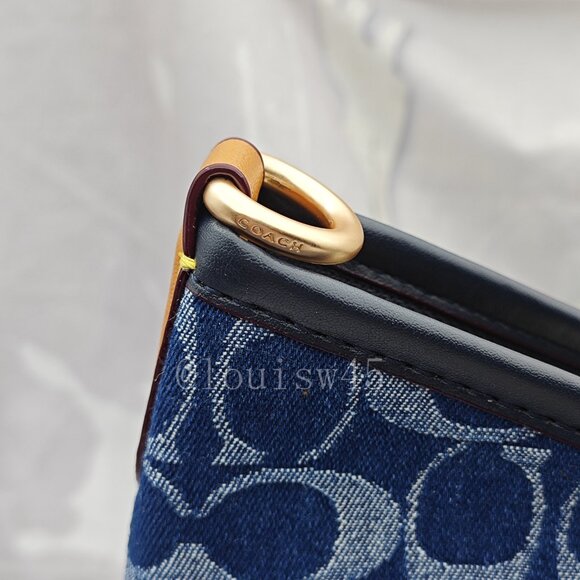 Coach Laurel Shoulder Bag Denim - Picture 4 of 12